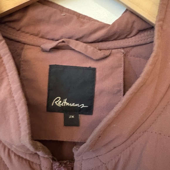 Reitmans Mauve Quilted Jacket Size 2X - Picture 2 of 3
